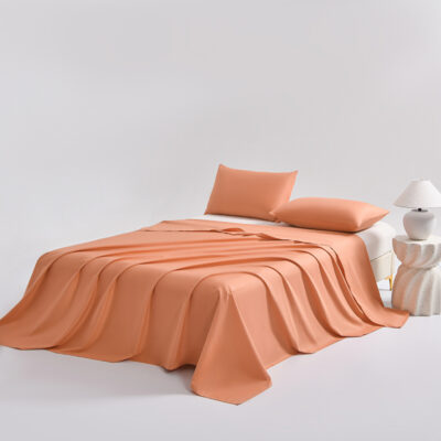 100% Cotton A-Class Smooth Bed Sheet for Dorm or Home Use