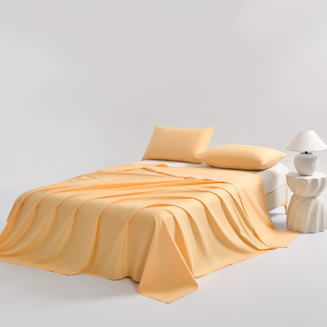 100% Cotton A-Class Smooth Bed Sheet for Dorm or Home Use