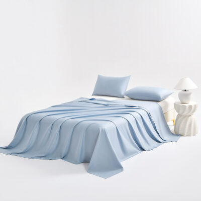 100% Cotton A-Class Smooth Bed Sheet for Dorm or Home Use