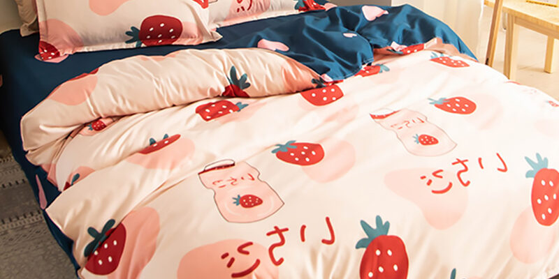 Summer Student Dorm Bed Sheet Cover 150x200cm Brushed Cotton