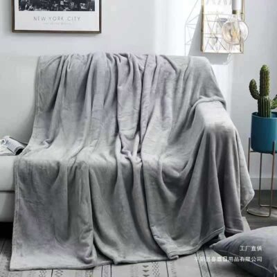 Lightweight Milk Fleece Blanket for Sofa and Office Nap Use