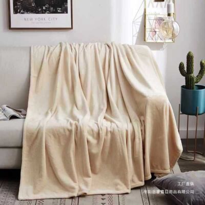 Lightweight Milk Fleece Blanket for Sofa and Office Nap Use