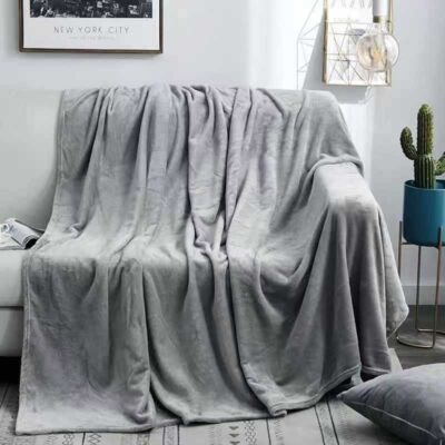 Lightweight Milk Fleece Blanket for Sofa and Office Nap Use