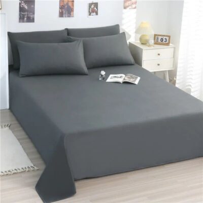 Thick European Style Brushed Bed Sheet for Dormitory or Single Bed

