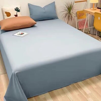 Thick European Style Brushed Bed Sheet for Dormitory or Single Bed

