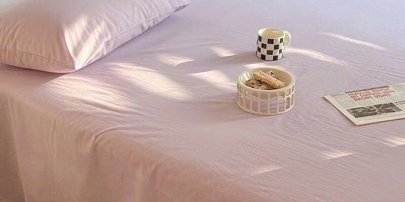 Thick European Style Brushed Bed Sheet for Dormitory or Single Bed