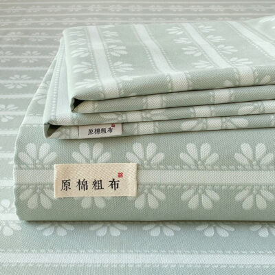 Thick Cotton Linen Bed Sheet for Kang or Double Bed – Summer Use