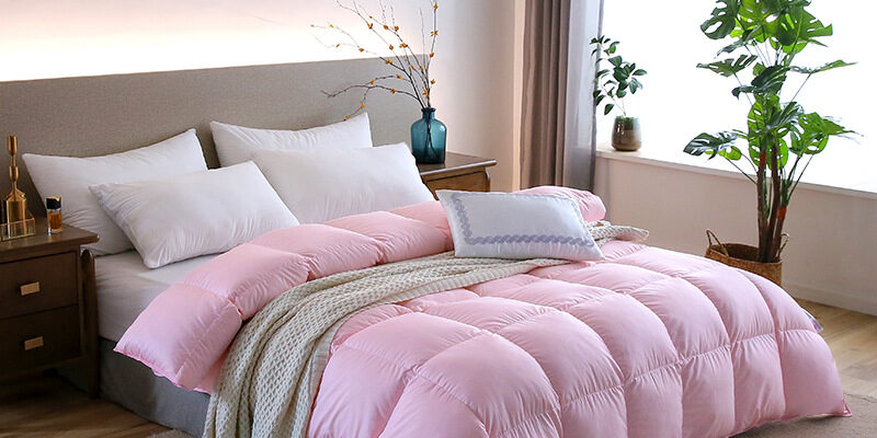 Wholesale Down Duvet Shell Insert with Baffle Box High-Density Feather-Proof Fabric (5) Baffle Box Down-Proof Duvet Insert Shell for Feather Filling