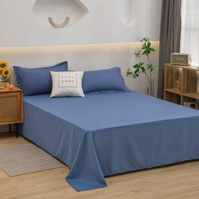 Breathable cotton hospital bed linen custom