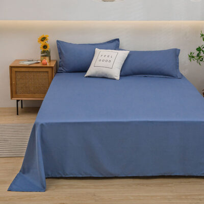 Breathable cotton hospital bed linen custom