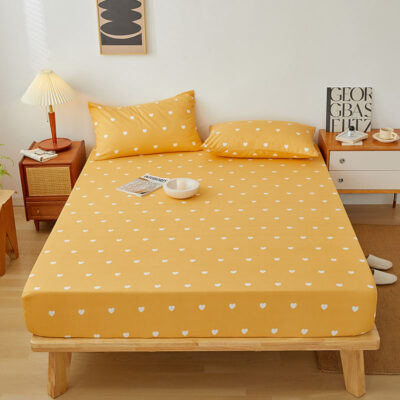 Custom large bed linen fitted sheet wholesale
