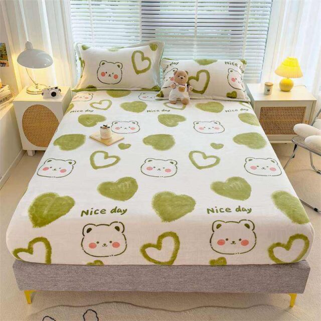 Cute printed home fitted sheet factory collection