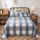 Wholesale grid pattern large bed sheet supplier