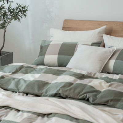 Oversized modern checkered duvet cover manufacturer
