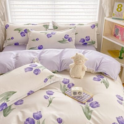 Luxury polyester bed linen duvet cover bulk supply