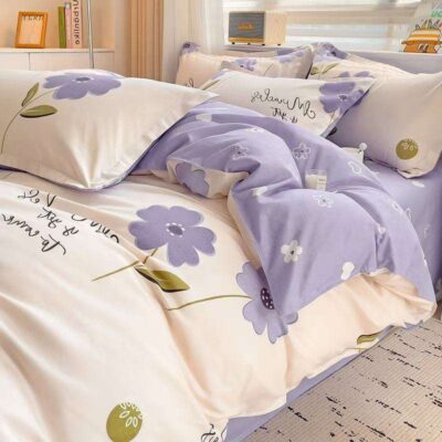 Luxury polyester bed linen duvet cover bulk supply