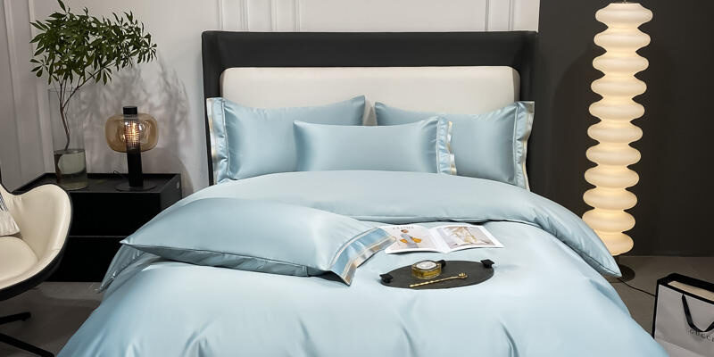 Luxury Tencel bed linen duvet cover with new design (7) Luxury Tencel bed linen duvet cover supplier