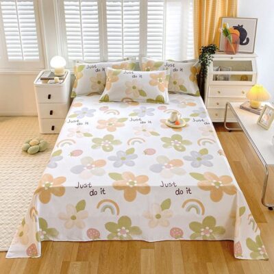 Modern minimalist printed bed linen sheet bulk supply