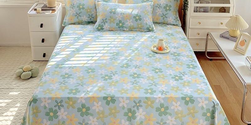 Modern printed bed linen bed sheet bulk buyers (3) Modern minimalist printed bed linen sheet bulk supply