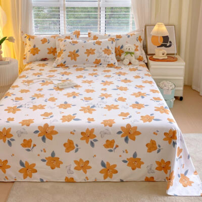 Modern minimalist printed bed linen sheet bulk supply