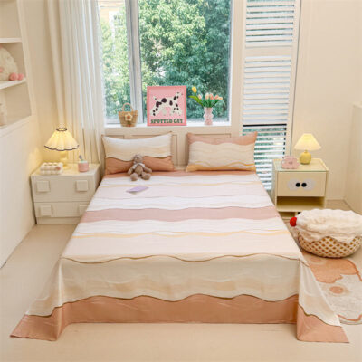 Modern minimalist printed bed linen sheet bulk supply