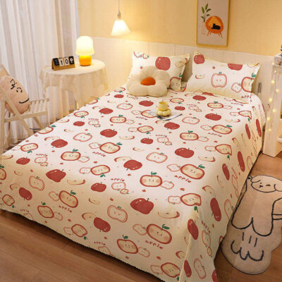 High-quality printed bed linen bed sheet custom design