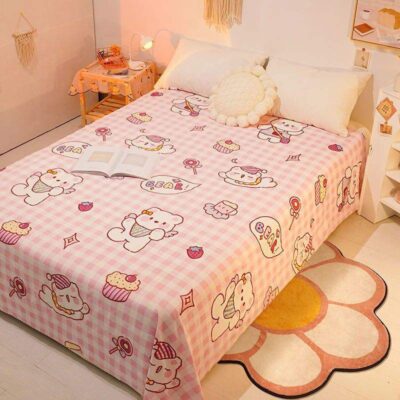 High-quality printed bed linen bed sheet custom design