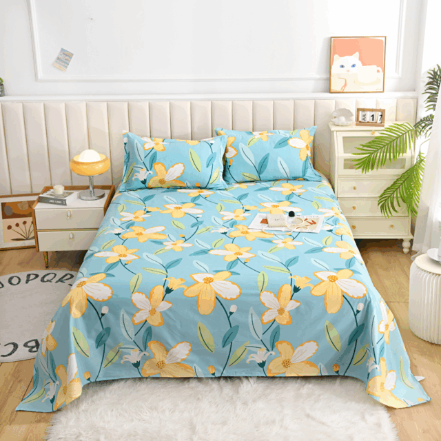 Printed extra large bed linen bed sheet supplier (3) High-quality printed extra large bed linen sheet supplier
