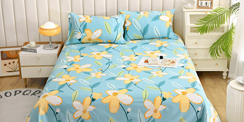 Printed extra large bed linen bed sheet supplier (3) High-quality printed extra large bed linen sheet supplier