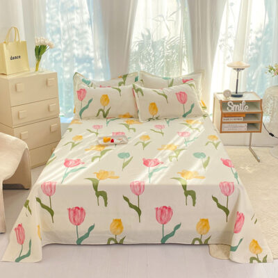 High-quality printed extra large bed linen sheet supplier