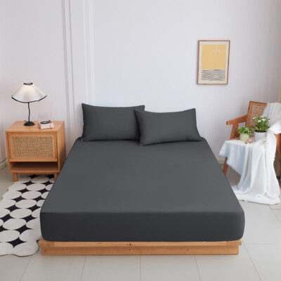 Soft comfortable bed linen fitted sheet wholesale