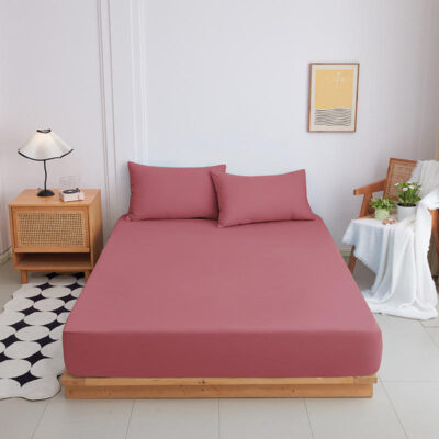 Soft comfortable bed linen fitted sheet wholesale