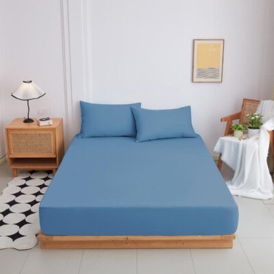 Soft comfortable bed linen fitted sheet wholesale