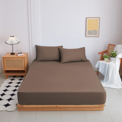 Soft comfortable bed linen fitted sheet wholesale