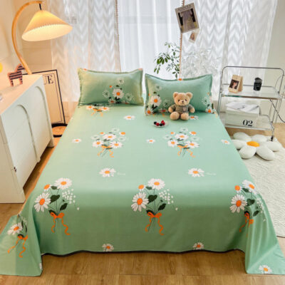 Soft fiber bed linen bed sheet wholesale