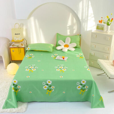 Soft fiber bed linen bed sheet wholesale
