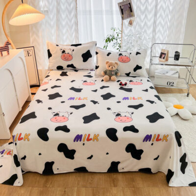 Soft fiber bed linen bed sheet wholesale