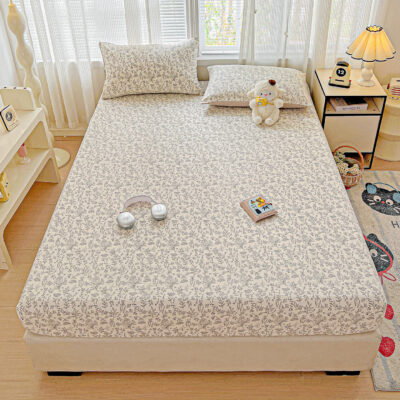 Breathable Printed Pattern Bed Linen Fitted Sheet Supplier