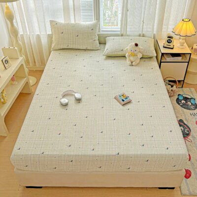 Breathable Printed Pattern Bed Linen Fitted Sheet Supplier