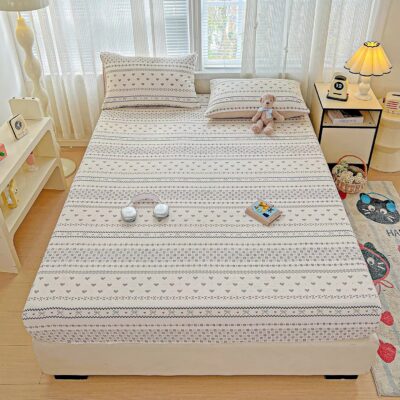 Breathable Printed Pattern Bed Linen Fitted Sheet Supplier