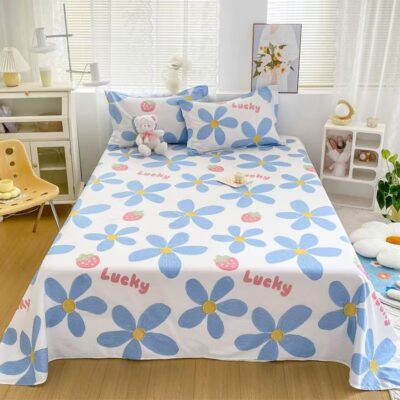 Cotton Double Printed Bed Linen Bed Sheet Supplier