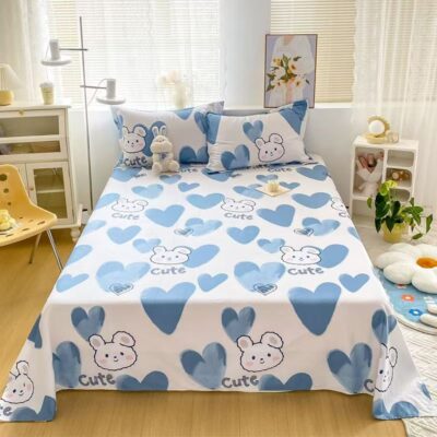 Cotton Double Printed Bed Linen Bed Sheet Supplier