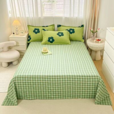 Cotton Double Printed Bed Linen Bed Sheet Supplier