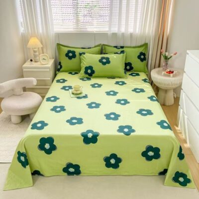 Cotton Double Printed Bed Linen Bed Sheet Supplier