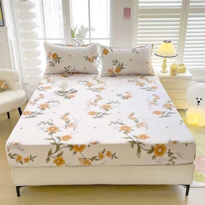 Large Printed Bed Linen Fitted Sheet Manufacturer