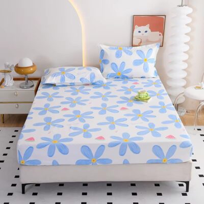 Large Printed Bed Linen Fitted Sheet Manufacturer