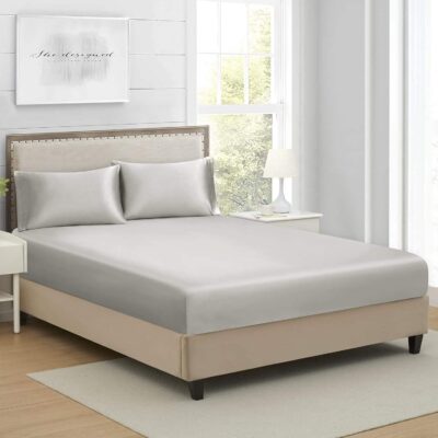 Silky Soft Polyester Bed Linen Fitted Sheet Factory