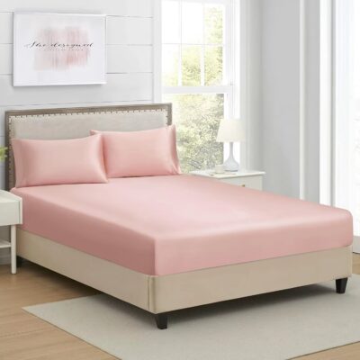 Silky Soft Polyester Bed Linen Fitted Sheet Factory