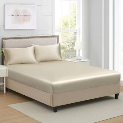 Silky Soft Polyester Bed Linen Fitted Sheet Factory