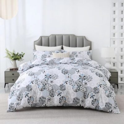 Floral Pattern Breathable Bed Linen Duvet Cover for Bedroom